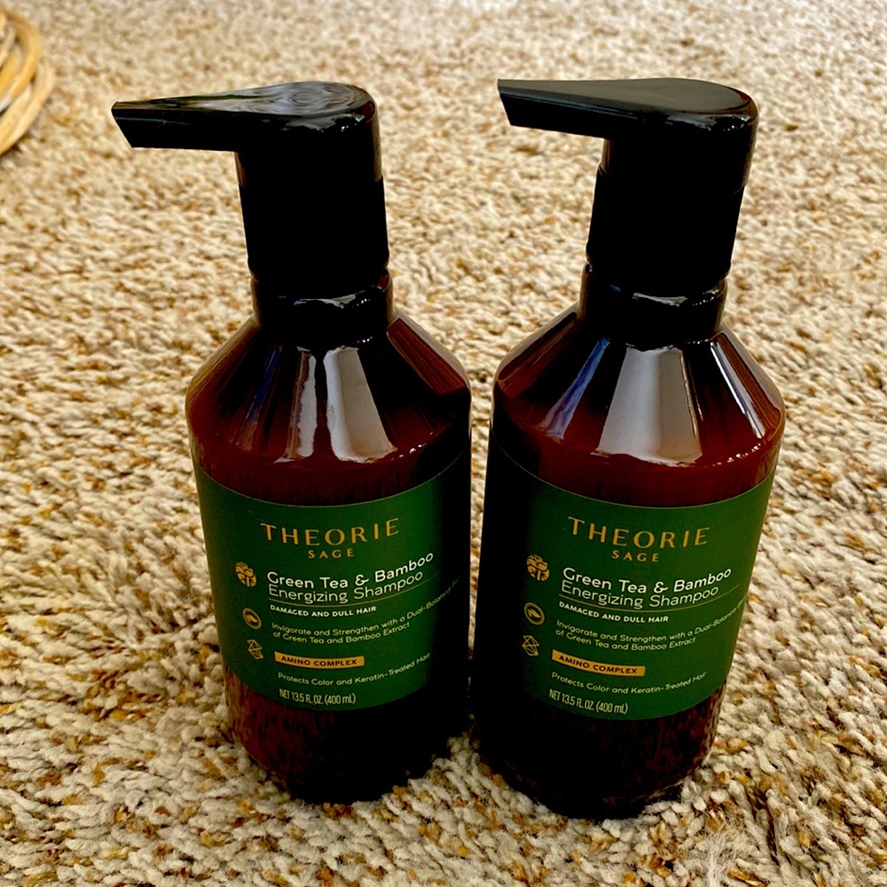 Theorie sage green tea and bamboo energizing shampoo 2 pack